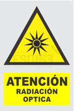 señal atencion radiacion optica