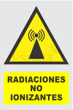 señal radiaciones no ionizantes