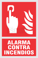 señal alarma contra incendios